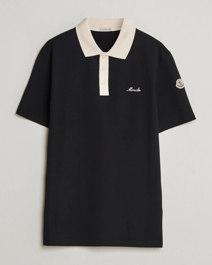 Moncler Signature Logo Polo Black – Black