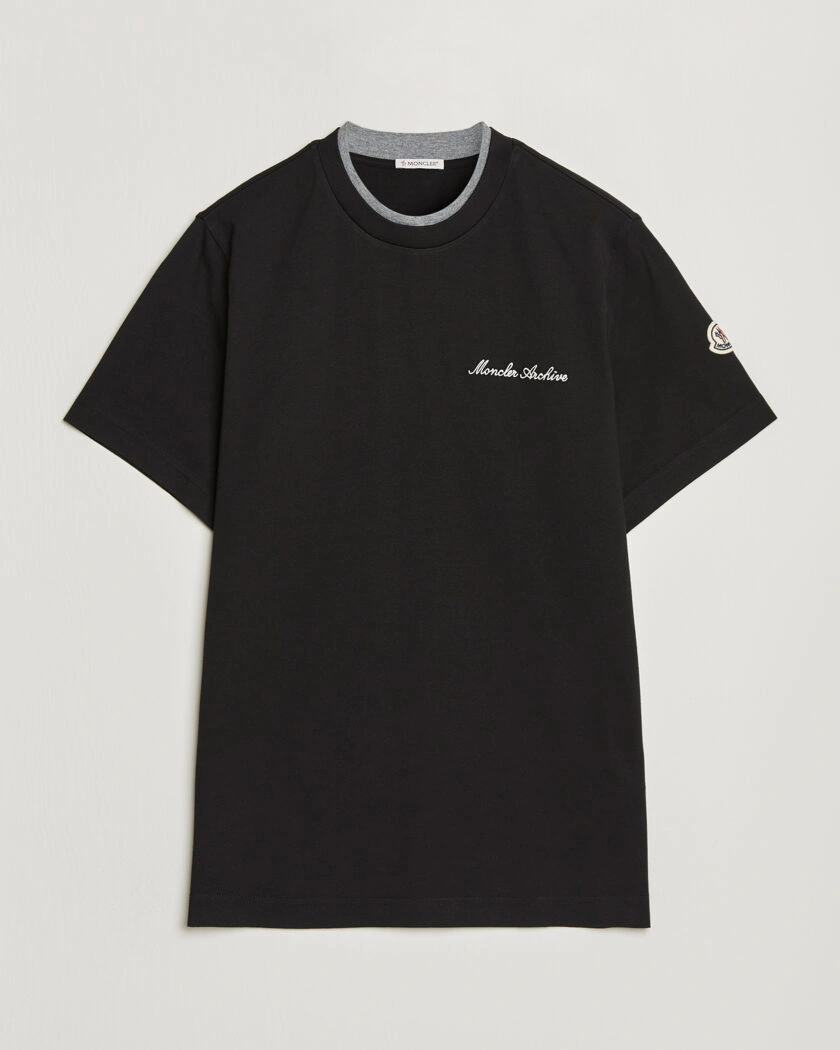 Moncler Signature Logo T-Shirt Black – Black