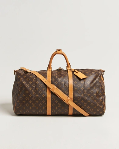 Louis Vuitton Pre-Owned Keepall Bandouliére 55 Monogram – Brown