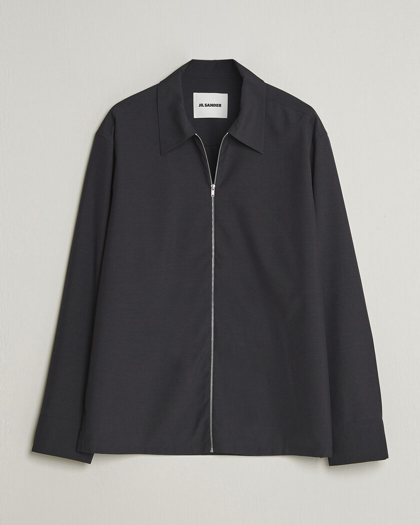 Jil Sander Zip Shirt Blouson Navy – Blue
