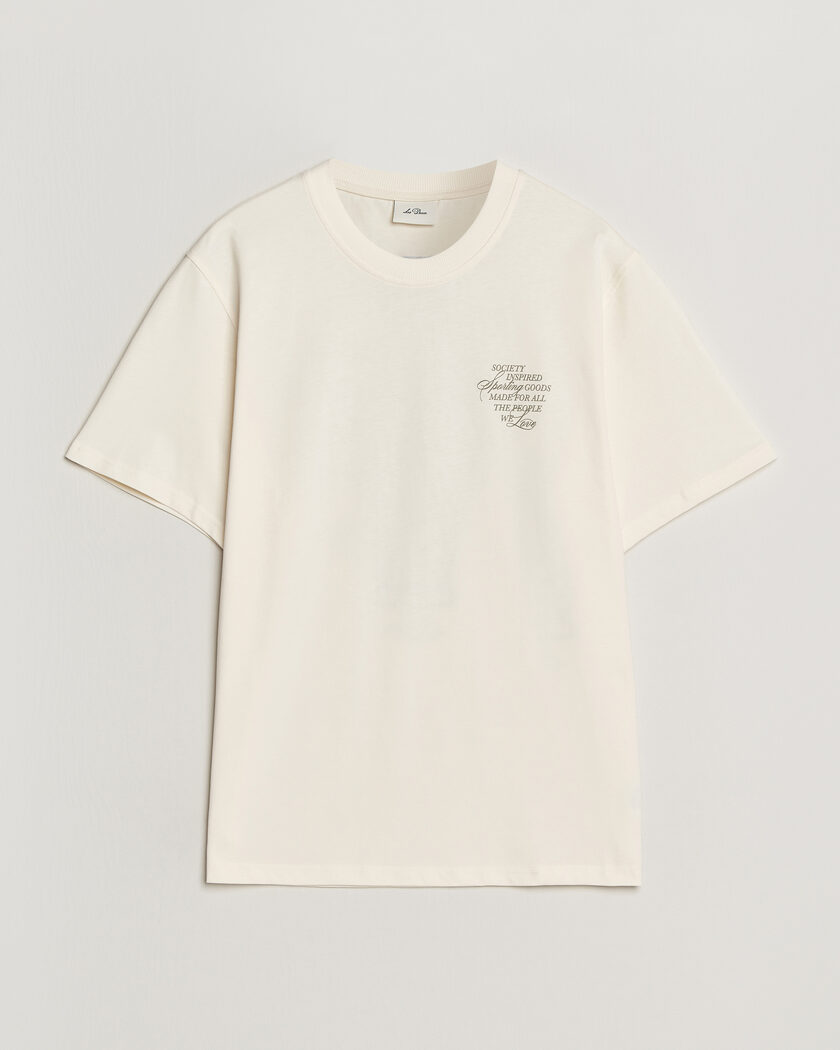 Les Deux Ben Faience T-Shirt Eggnog White – White