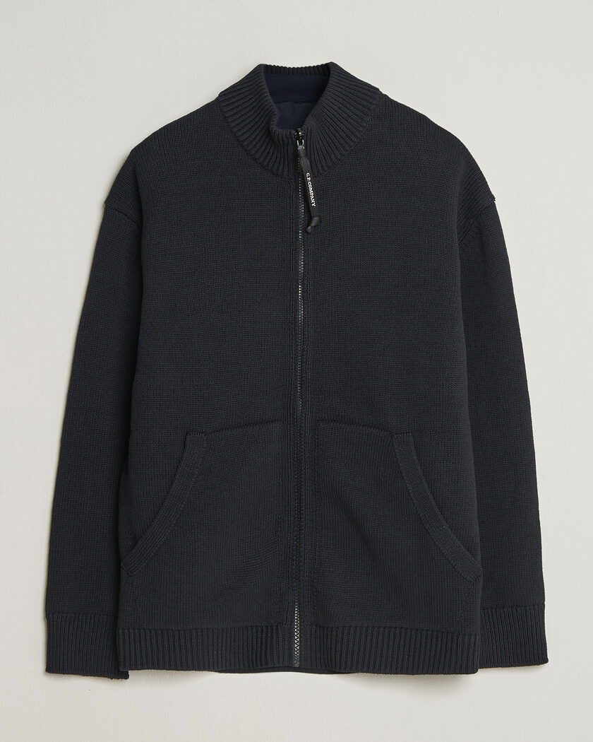 C.P. Company Cotton Mix 2 in 1 Knitted Sweater Navy – Blue