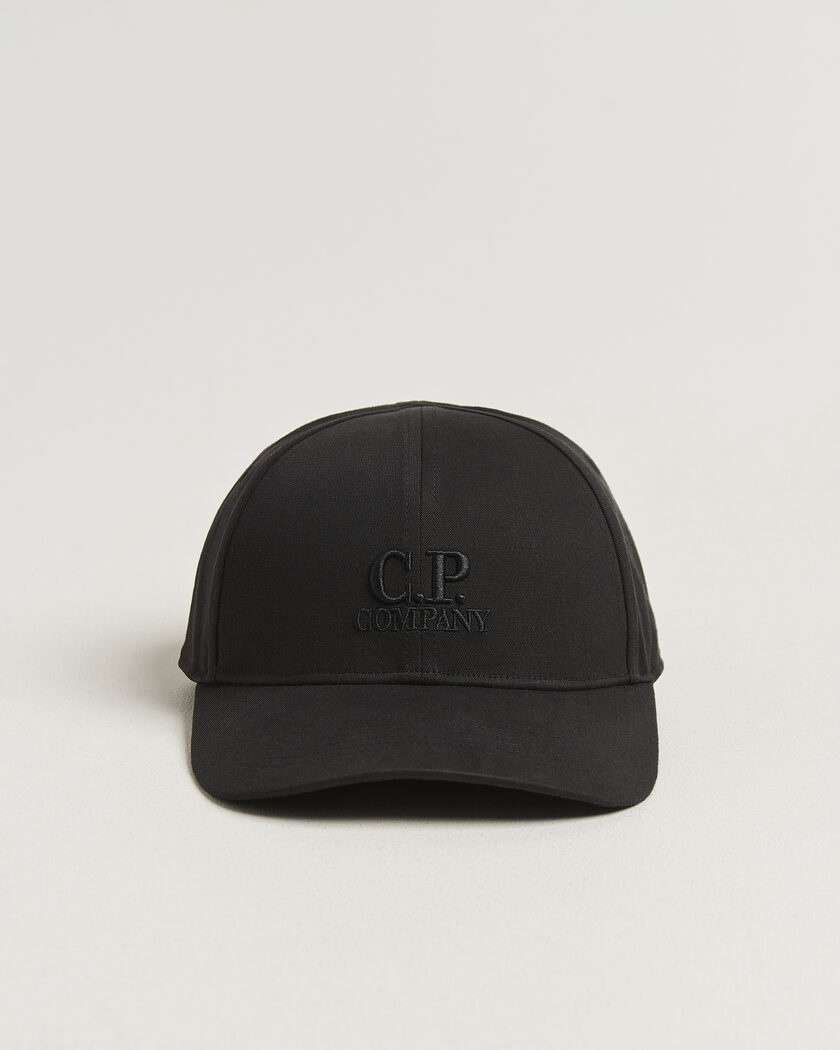C.P. Company Cotton Gabardine Cap Black – Black