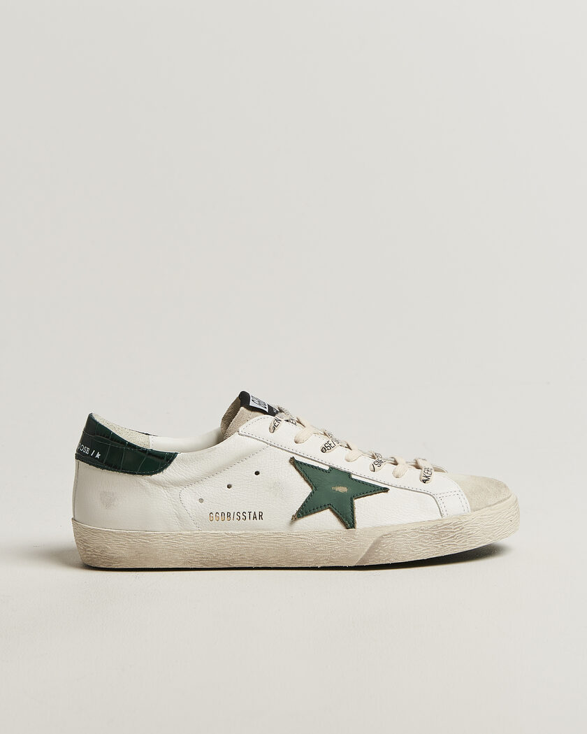 Golden Goose Super-Star Sneakers White/Green – White