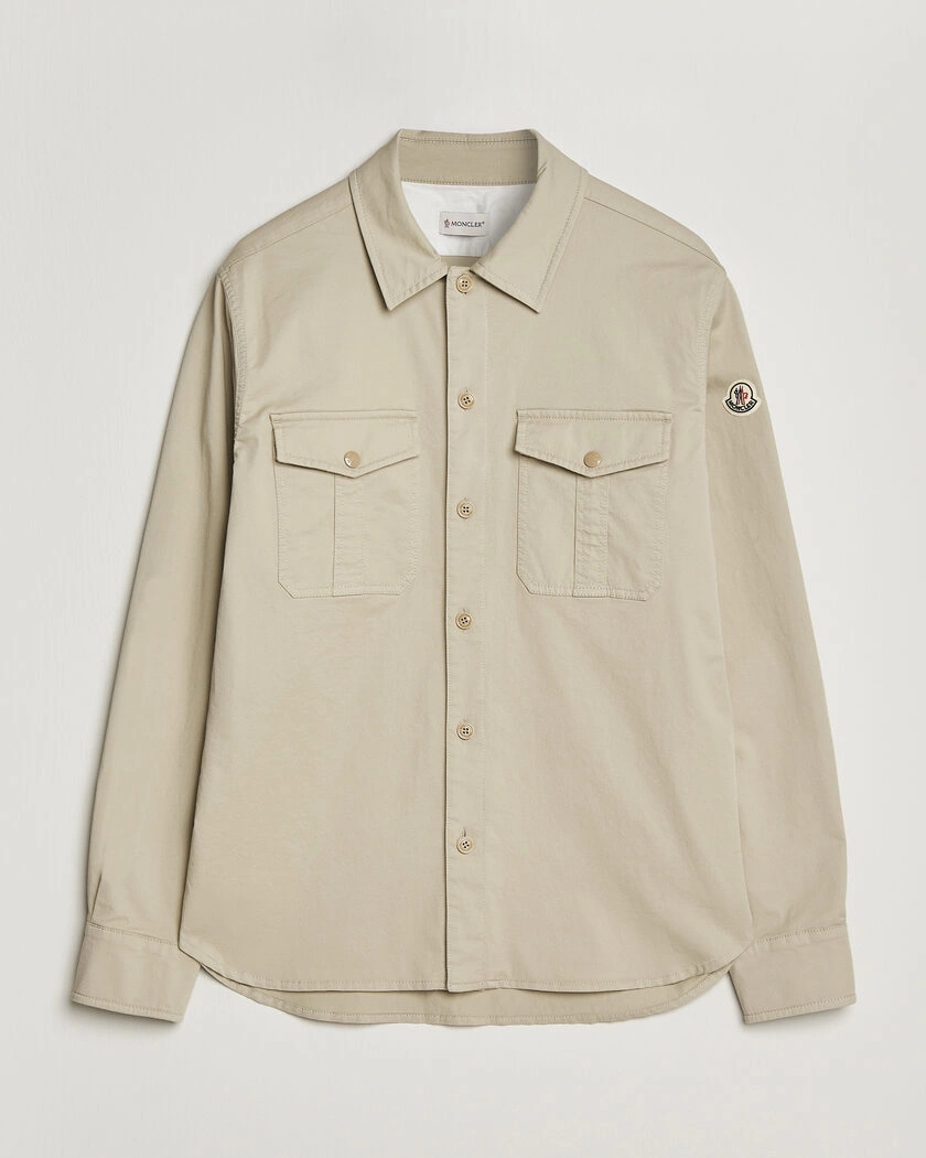 Moncler Double Pocket Overshirt Beige – Beige