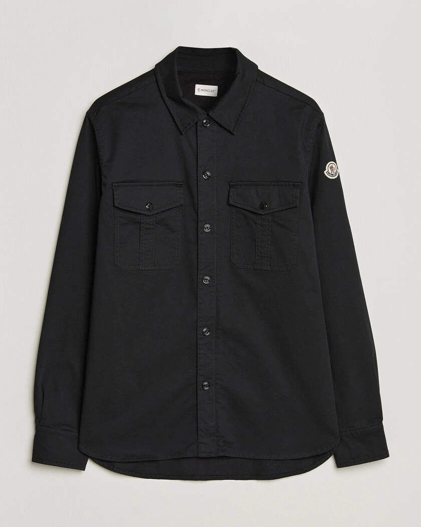 Moncler Double Pocket Overshirt Black – Black