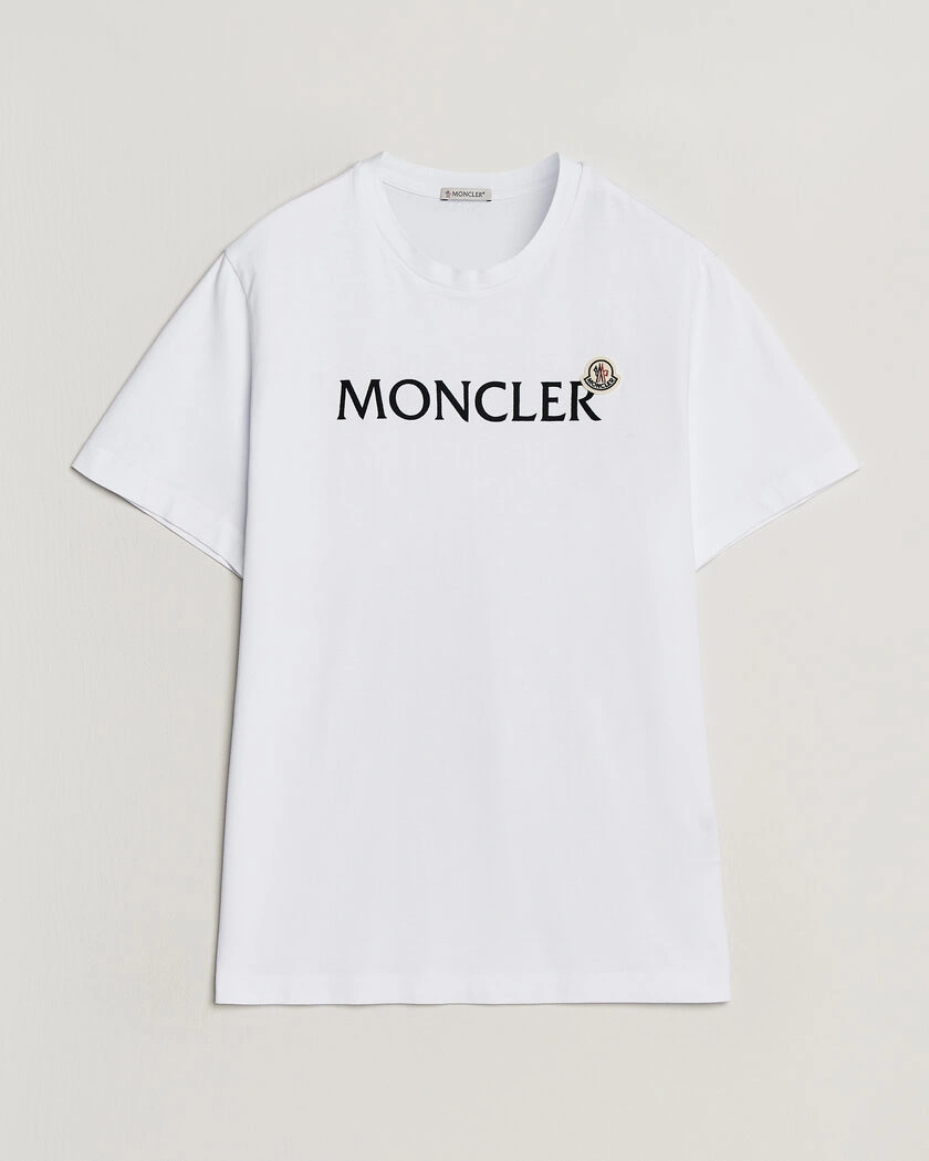 Moncler Lettering Logo T-Shirt White – White