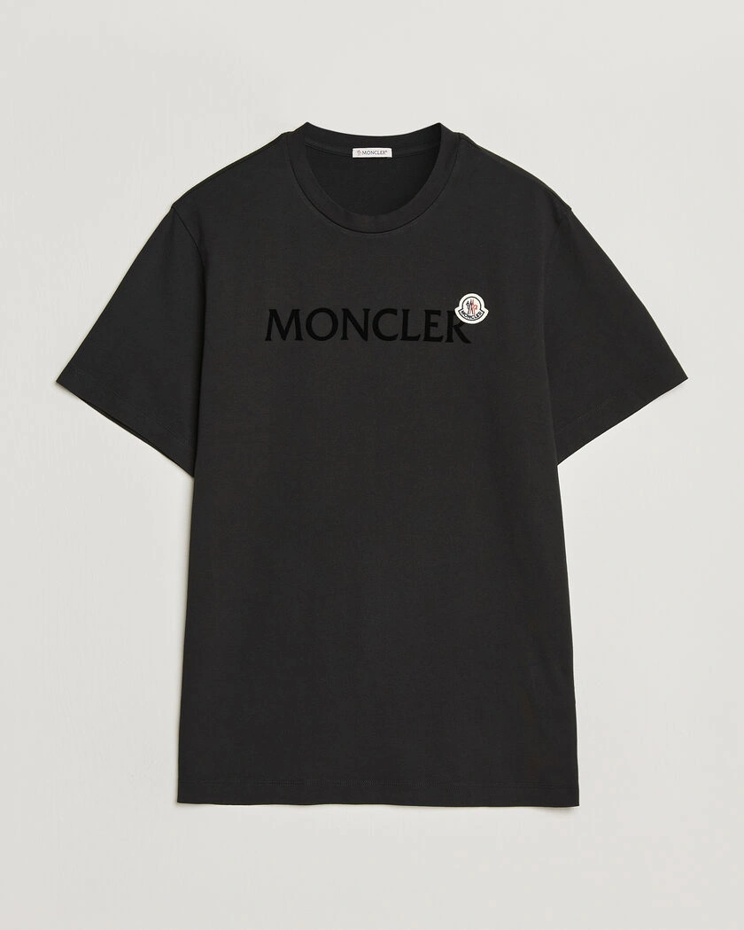 Moncler Lettering Logo T-Shirt Black – Black