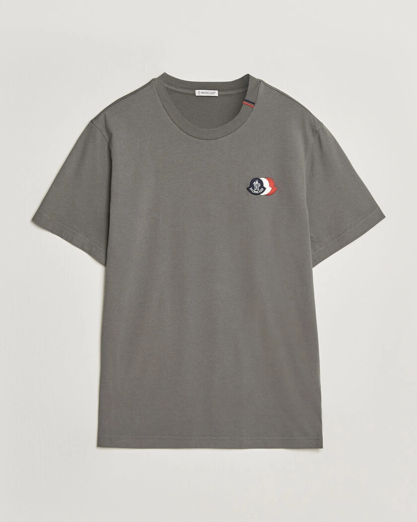 Moncler Tricolore Logo T-Shirt Grey – Grey