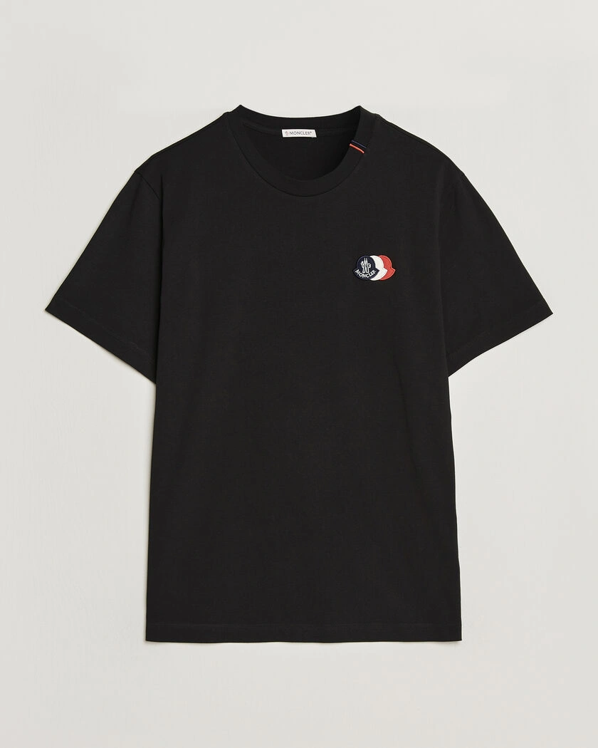 Moncler Tricolore Logo T-Shirt Black – Black
