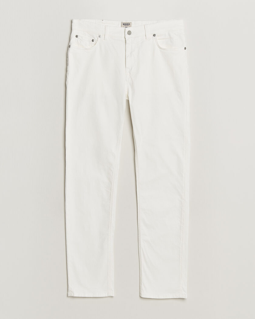 Morris James Brushed 5-Pocket Jeans Off White – White