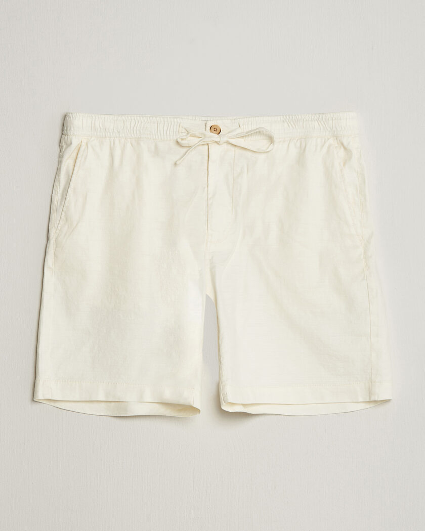 Morris Fenix Linen Shorts Off White – White