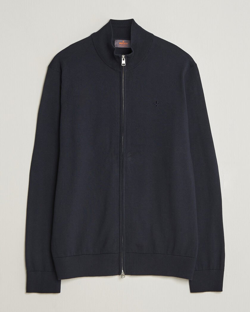 Morris Riley Zip Cardigan Navy – Blue