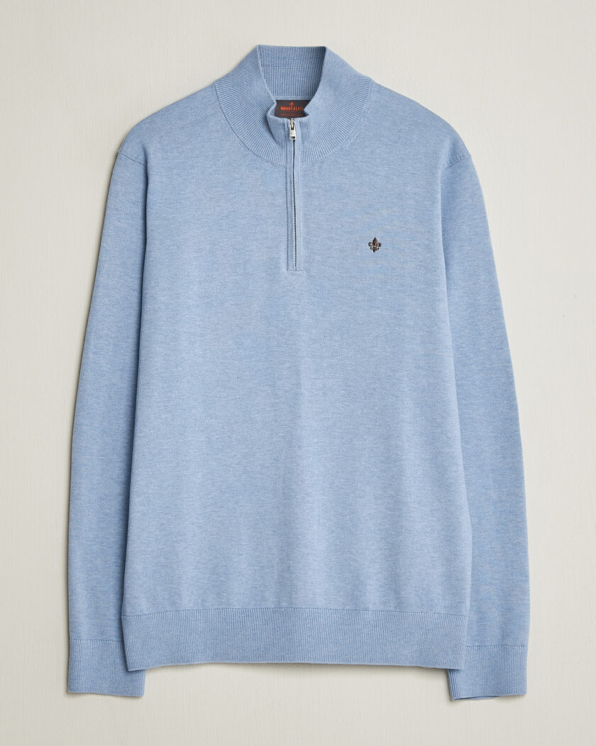 Morris Riley Half-Zip Light Blue – Blue