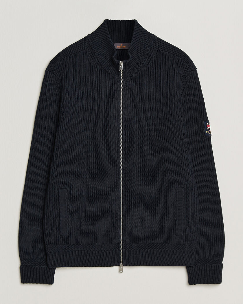 Morris Brenton Full-Zip Cardigan Navy – Blue