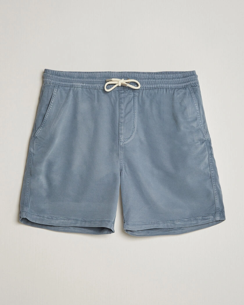 NN07 Gregor Drawstring Shorts Stone Blue – Blue