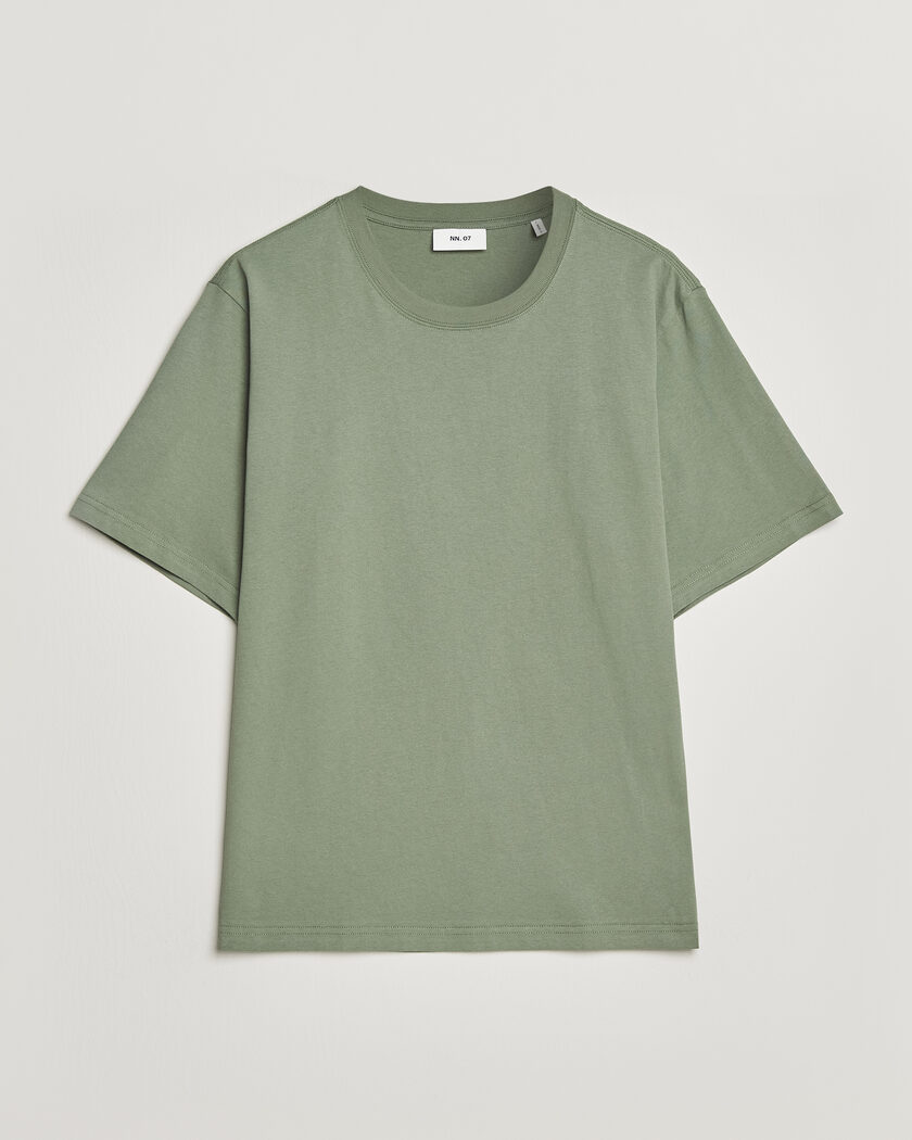 NN07 Jett Washed Crew Neck T-Shirt Sea Spray Green – Green