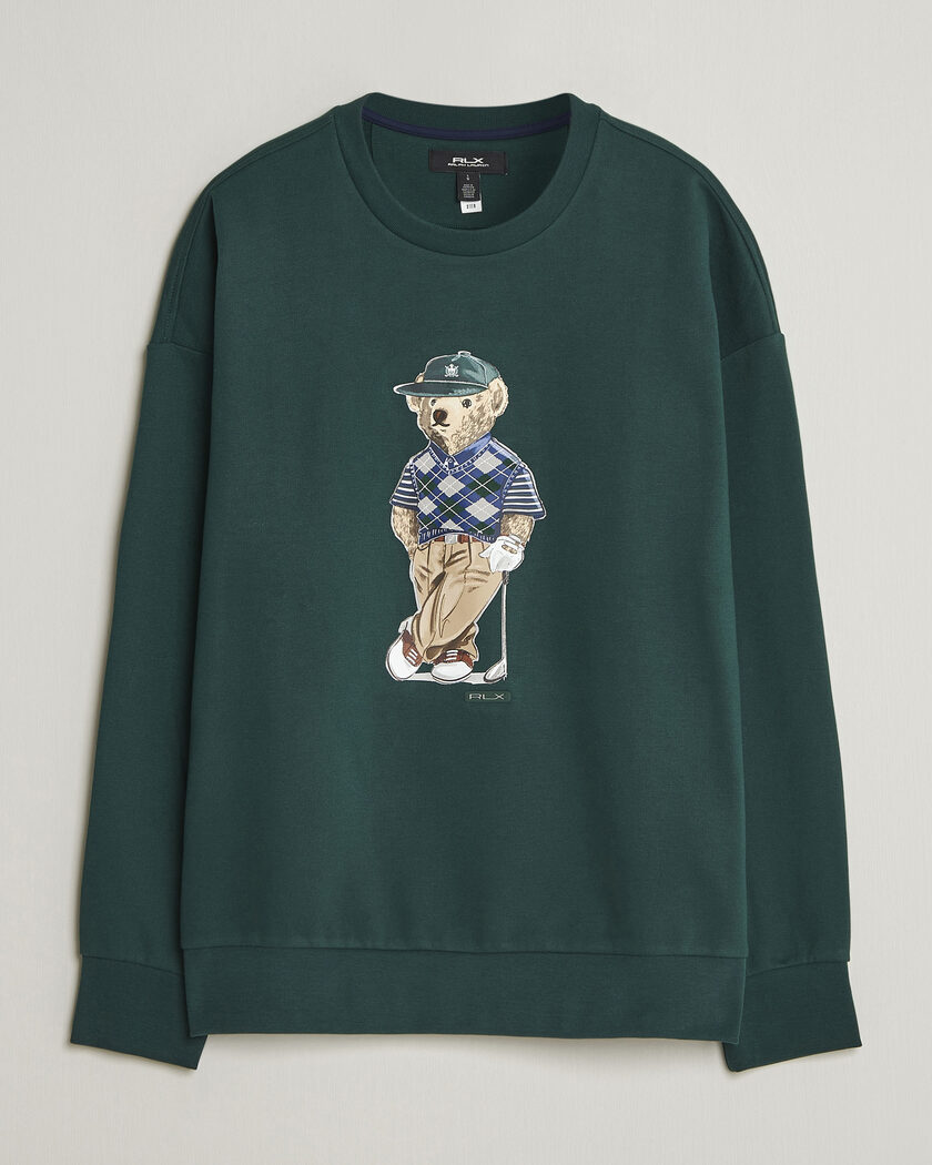 RLX Ralph Lauren Loopback Terry Bear Sweatshirt Moss Agate – Green