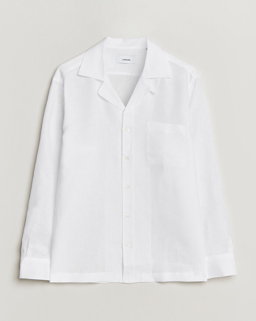 Lardini Paul Linen Resort Shirt White – White
