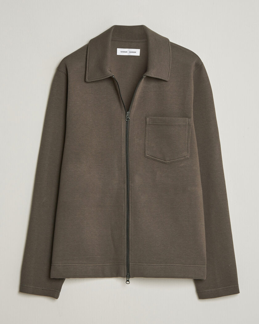 Samsøe Samsøe Hannes Full Zip Black Olive – Green