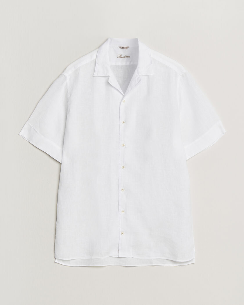 Stenströms Short Sleeve Linen Shirt White – White
