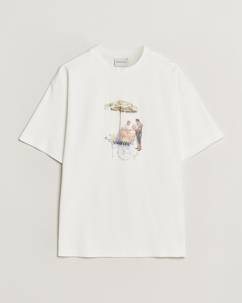 Drôle de Monsieur Fleuriste T-Shirt Off White – White