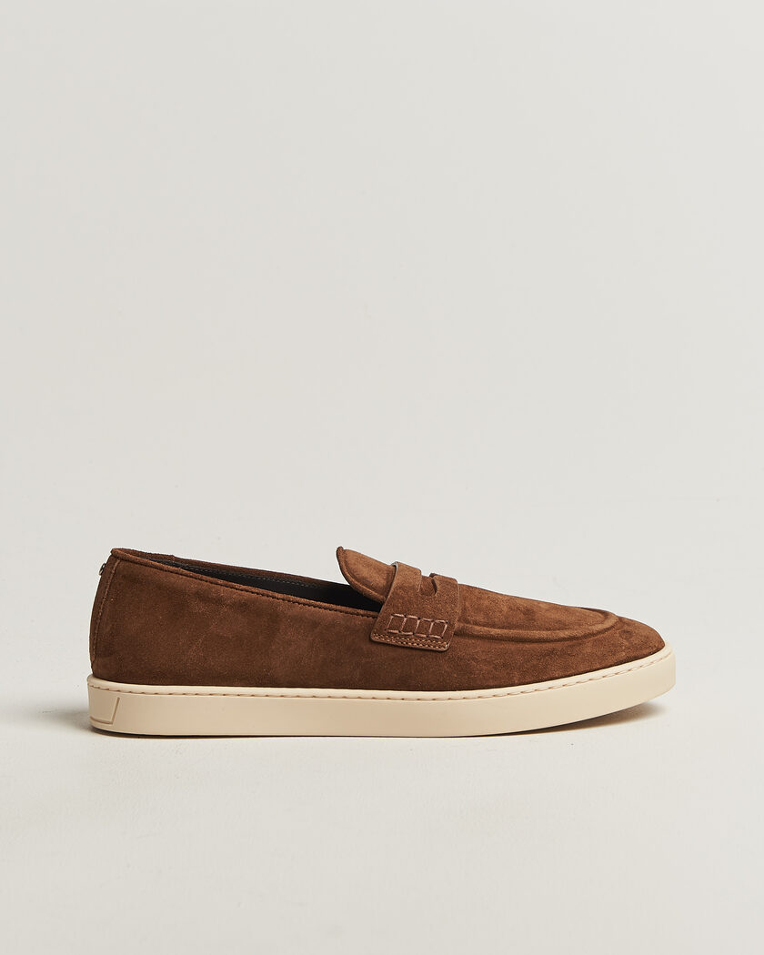 Canali Summer Loafers Brown Suede – Brown