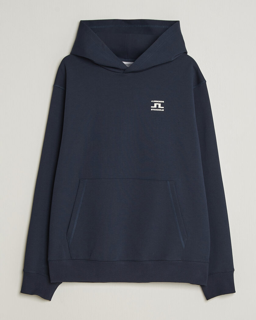 J.Lindeberg Club Printed Hoodie JL Navy – Blue
