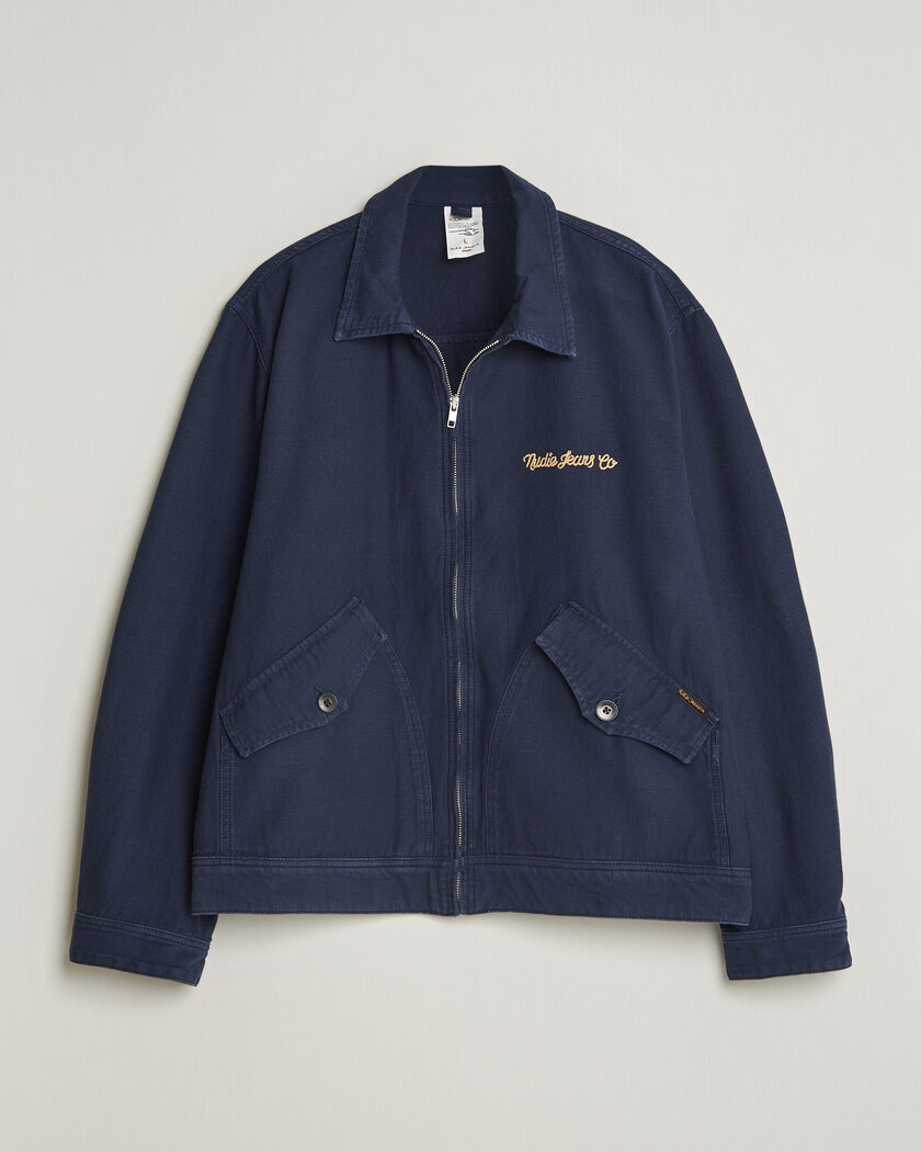 Nudie Jeans Blake Embroided Jacket Navy – Blue