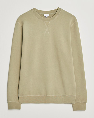 Sunspel Loopback Sweatshirt Pistachio – Green