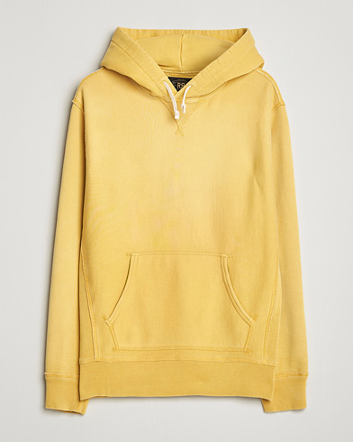 RRL Hooded Sweatshirt Campus Yellow – Yellow