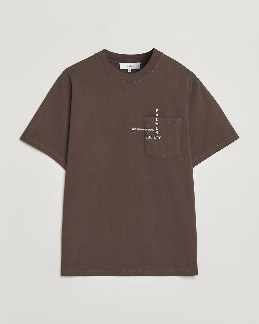 Palmes Ramus Pocket T-Shirt Brown – Brown
