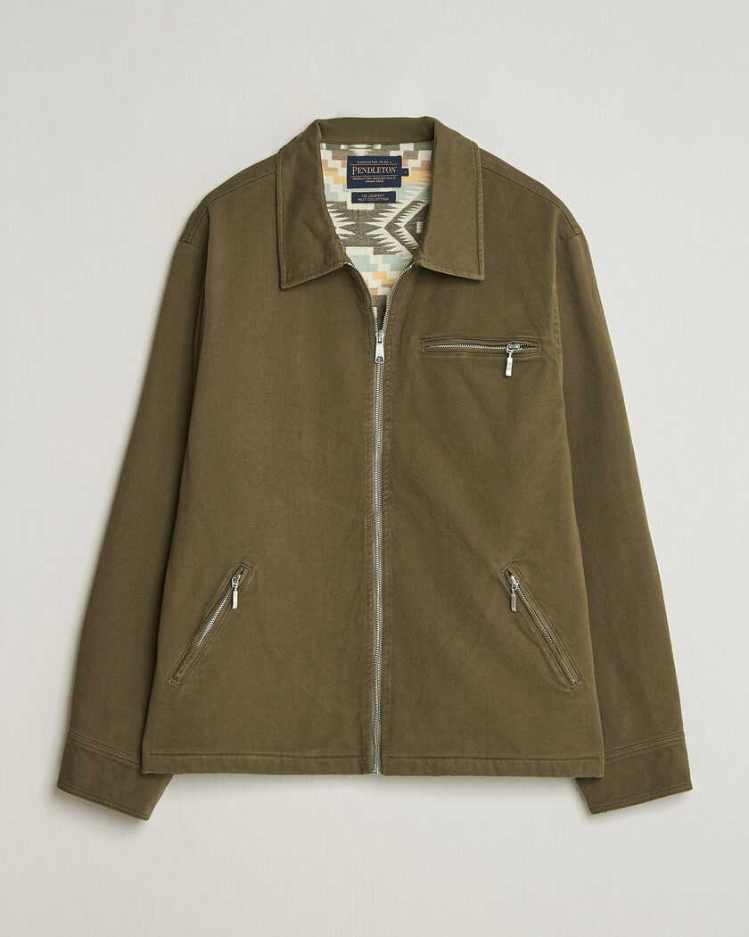 Pendleton Blandet Lined Bomber Jacket Sage – Green