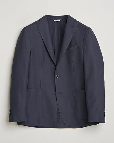 Boglioli K Jacket Loro Piana Cotton/Cashmere Blazer Navy – Blue