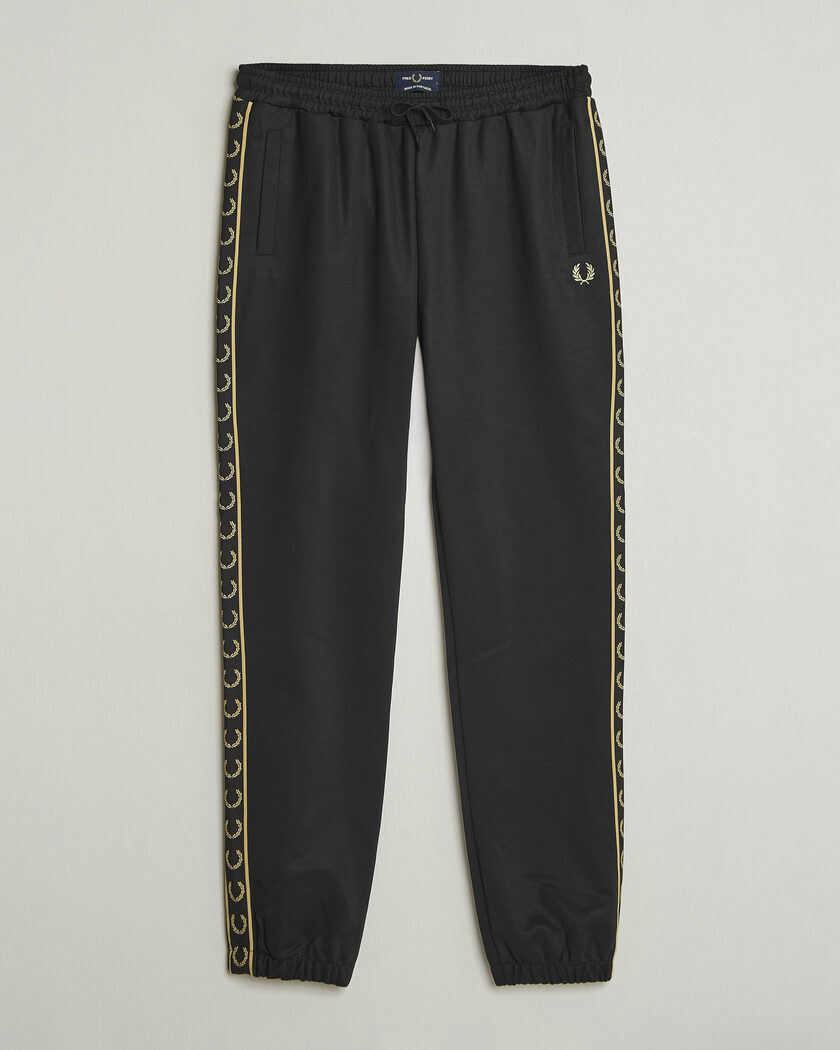 Fred Perry Taped Track Pants Black – Black