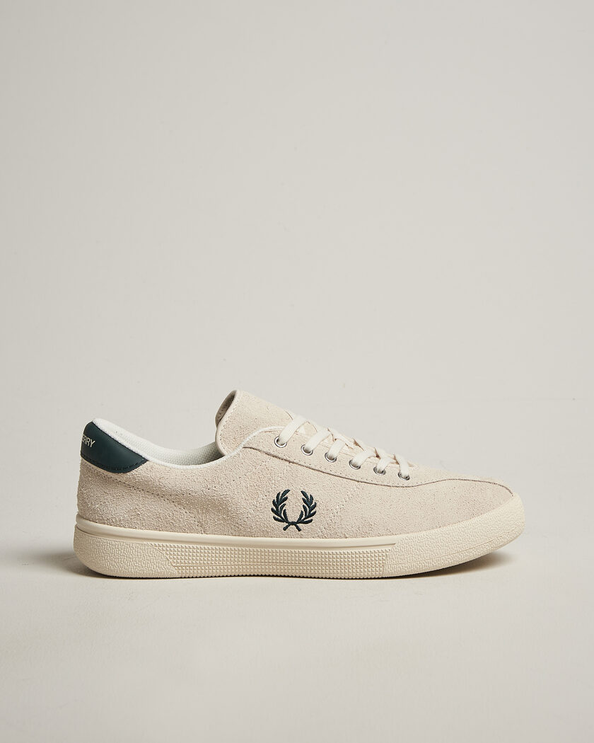 Fred Perry Tennis Suede Sneaker Ecru – White