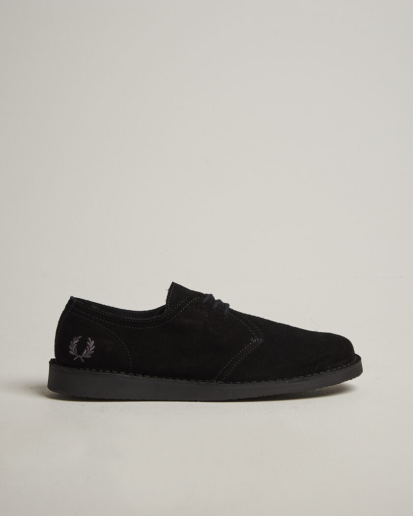 Fred Perry Linden Suede Derby Black – Black