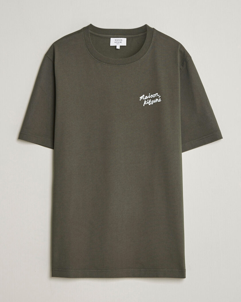 Maison Kitsuné Handwriting T-Shirt Beluga – Brown