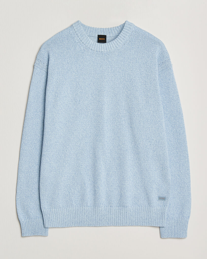 BOSS ORANGE Kerlino Knitted Sweater Light Blue – Blue