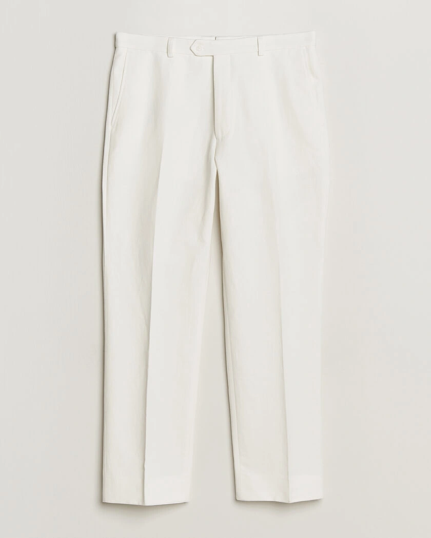 Oscar Jacobson Dell Cotton Trousers White – White