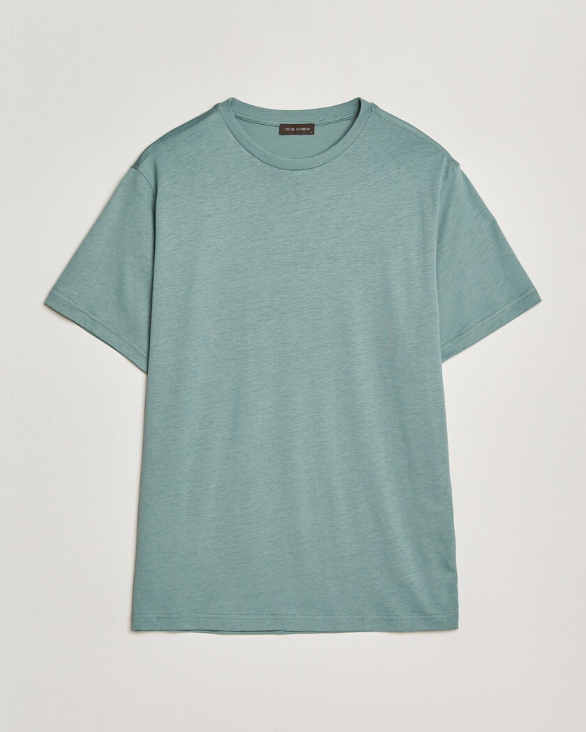 Oscar Jacobson Kim Lyocel/Cotton T-Shirt Soft Green – Green