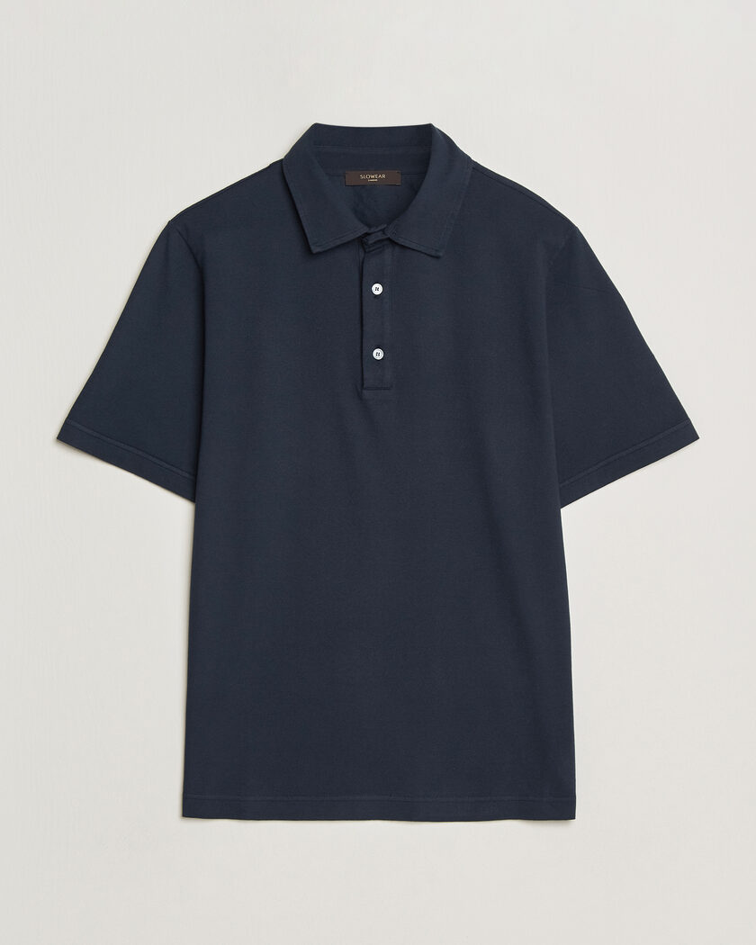 Zanone Soft Cotton Piquet Polo Navy – Blue