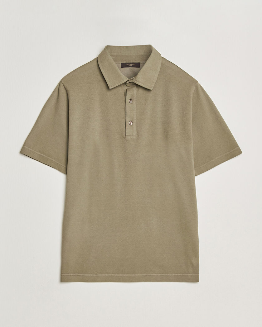 Zanone Soft Cotton Piquet Polo Taupe – Green