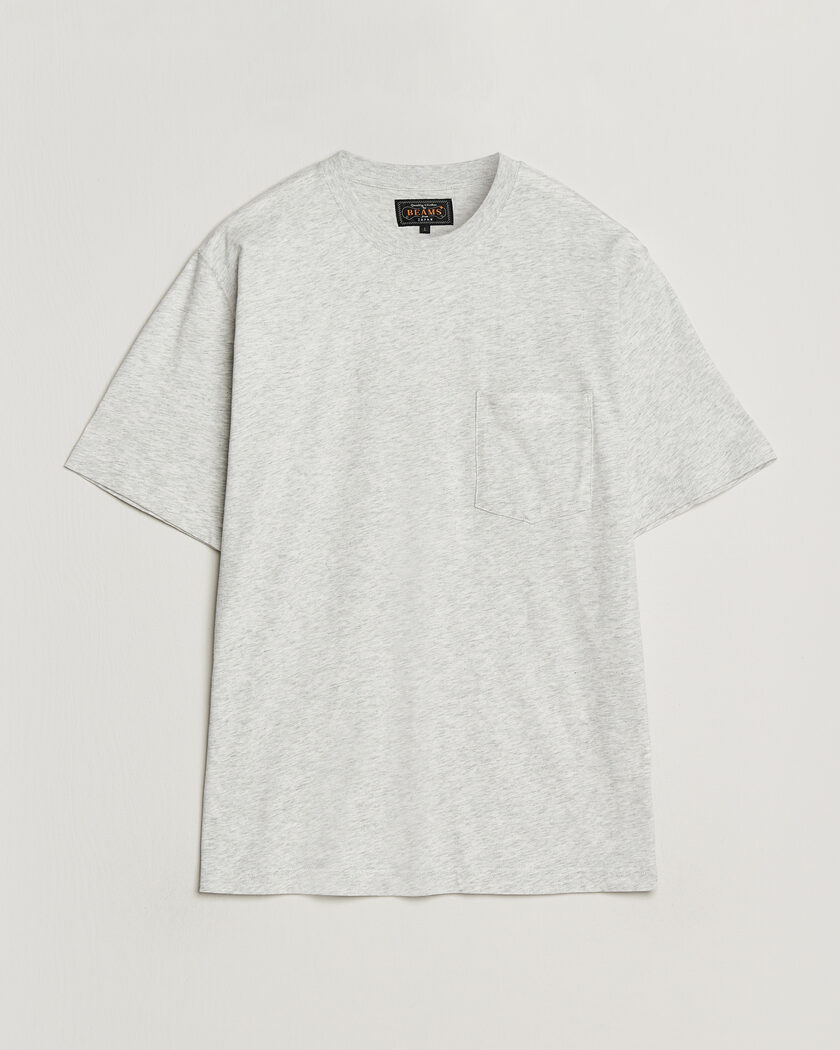 BEAMS PLUS Pocket Tee Ash Grey – Grey