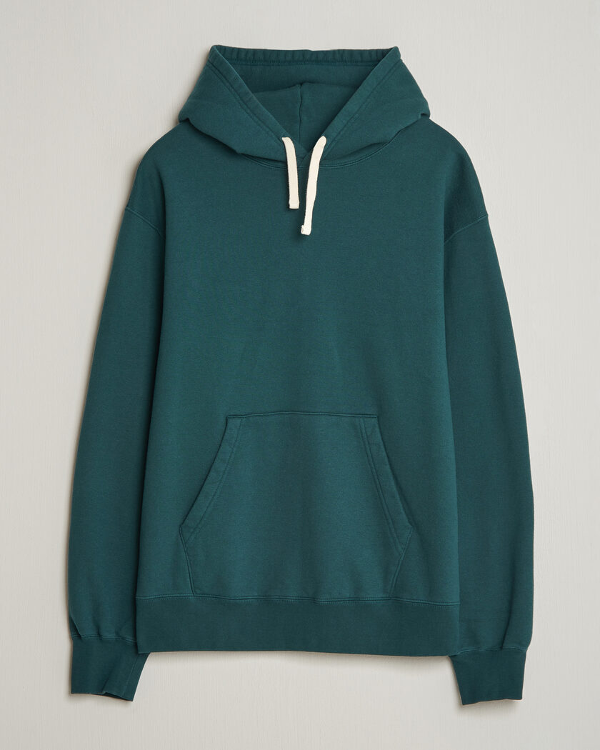 BEAMS PLUS Hooded Sweat Pullover Dark Green – Green