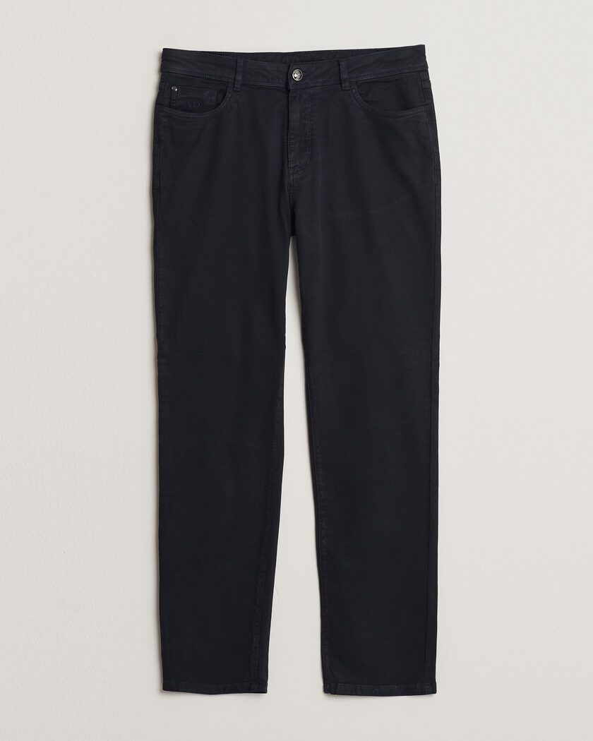 Oscar Jacobson Slim Fit 5-Pocket Chino Navy – Blue