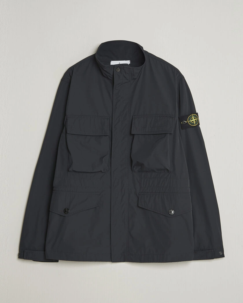 Stone Island Micro Twill Field Jacket Black – Black
