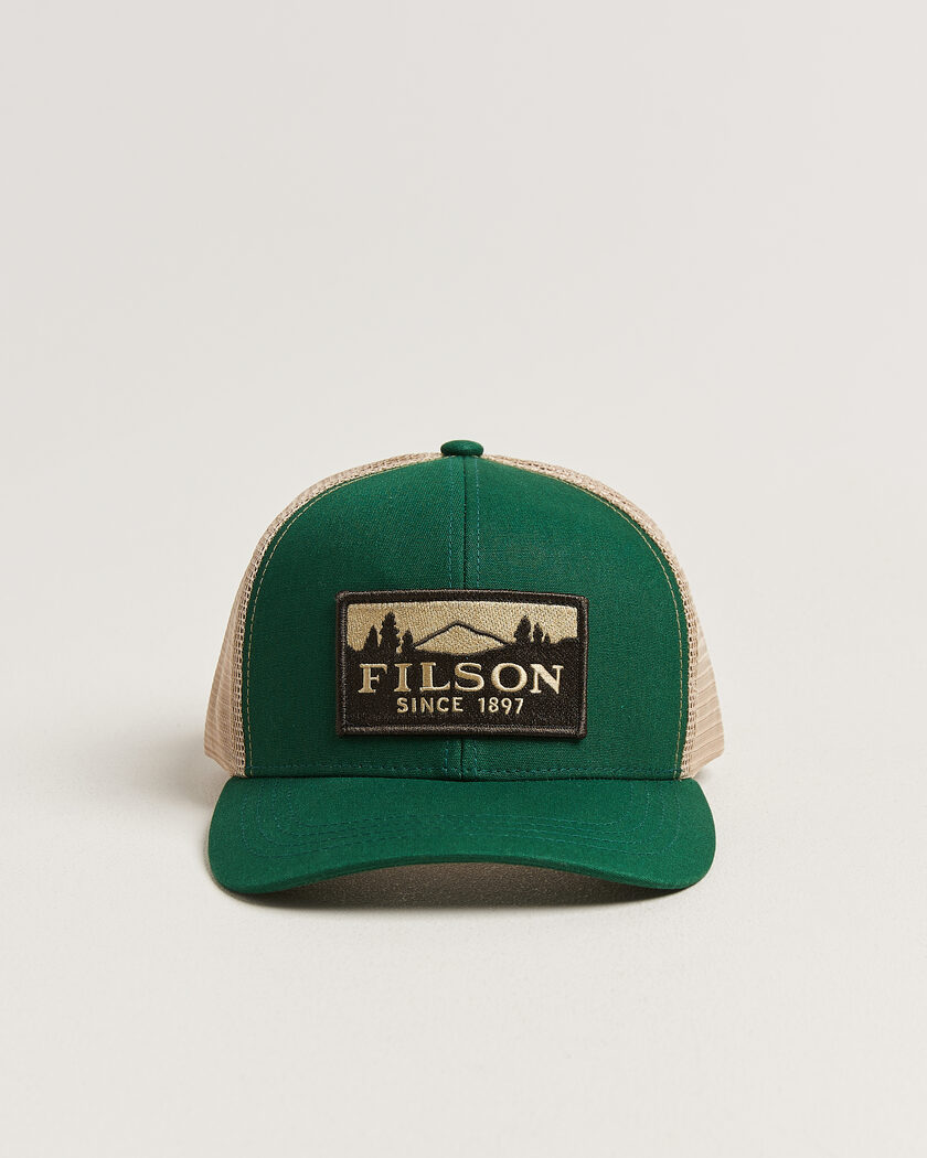Filson Scenic Logger Mesh Cap Pine/Brown – Green