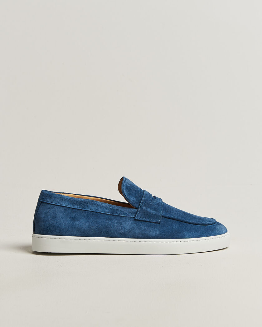 Fliteless Suede Penny Sneaker Ocean – Blue