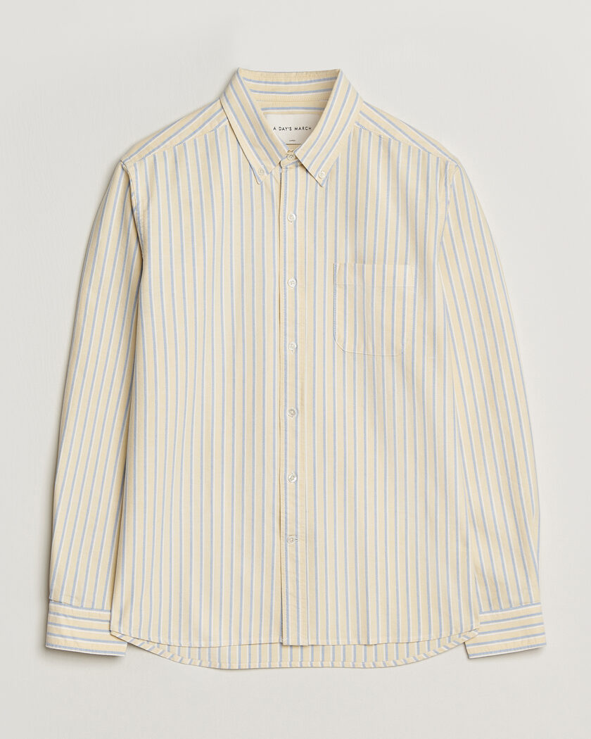 A Day's March Original Oxford Shirt Yellow Multi – Multi-colour